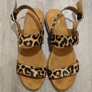Franco sarto leopard print sandals